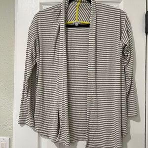 Splendid - Open Cardigan Striped Ribbed Sweater